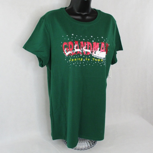 Holiday Time Grandma Is Coming to Town Holiday Tee - Picture 3 of 5